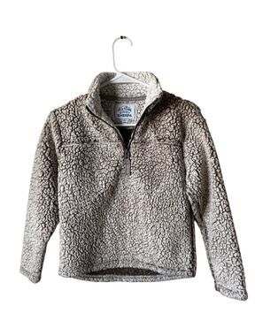Girls 10/12 Cuddly Sherpa Half Zip Pullover Sweater